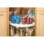 mDesign Farmhouse Metal Kitchen Cabinet Lazy Susan Storage Organizer Basket with Front Handle - Small Pie-Shaped 1/8 Wedge, 4.2'' Deep Container - 4 Pack - Satin mDesign Farmhouse Metal Kitchen Cabinet Lazy Susan Storage Organizer Basket with Front Handle - Small Pie-Shaped 1/8 Wedge, 4.2'' Deep Container - 4 Pack - Satin