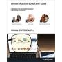 Slocyclub Oversized Blue Light Blocking Glasses for Women Men Non Prescription Metal Square Computer Glasses