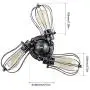 Vintage Ceiling Light Industrial Rotatable Semi-Flush Mount Ceiling Light Metal Lamp Fixtures Painted Finish; Moonkist (with 3 Light) (Silver) Vintage Ceiling Light Industrial Rotatable Semi-Flush Mount Ceiling Light Metal Lamp Fixtures Painted Finish; Moonkist (with 3 Light) (Silver)