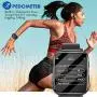 CCHKFEI 16GB MP3 Player with Bluetooth, Sports Watch MP3 Player with Touch Screen,HiFi Lossless Sound Music Player with Sport Pedometer Headphones for Running Joging Workout-Black