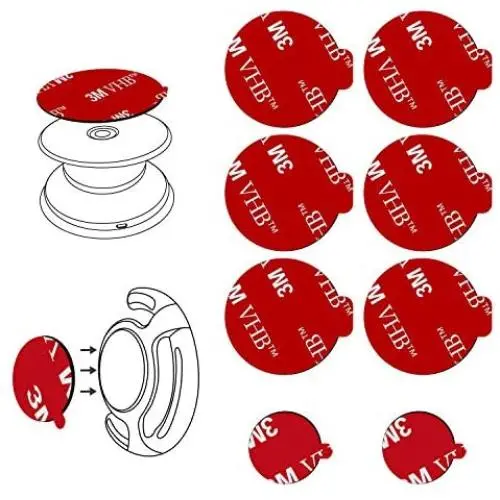 8pcs 3M Sticky Adhesive Replacement Parts for Socket Base, volport 1.38 Circle Double Sided Tape for Collapsible Grip Stands Back, 2pcs Pops VHB Sticker Pads for Cell Magnetic Phone Car Mount Holder 8pcs 3M Sticky Adhesive Replacement Parts for Socket Base, volport 1.38 Circle Double Sided Tape for Collapsible Grip Stands Back, 2pcs Pops VHB Sticker Pads for Cell Magnetic Phone Car Mount Holder