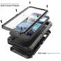 Compatible iPhone 8 Plus Case, Waterproof Phone Case for iPhone 7 Plus with Stand, Shockproof Military Grade Heavy Duty Silicone with Screen Protector Full Body Rugged Armor Metal Cover for Apple