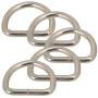RDEXP Sliver Metal D Ring Loop Ring for Bags Belt Buckle Straps Pack of 20