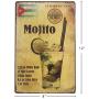 ERLOOD La Habana Cuba Mojito Drink Tin Sign Wall Retro Metal Bar Pub Poster Metal 12 X 8