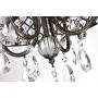 Edvivi Marya 4-Lights Antique Copper Round Crystal Chandelier Ceiling Fixture | Beaded Drum Shade | Glam Lighting