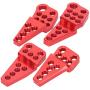 Vbest life 4PCS RC Car Shock Damper Bracket, Aluminum Alloy Shock Damper Adjustable Bracket for Axial SCX10 II 90046 90047 RC Upgrade Parts(red)