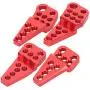 Vbest life 4PCS RC Car Shock Damper Bracket, Aluminum Alloy Shock Damper Adjustable Bracket for Axial SCX10 II 90046 90047 RC Upgrade Parts(red)