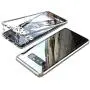 Compatible Galaxy Note 8 Case, Slim Magnetic Adsorption Metal Frame with Built-in Magnet Flip Tempered Glass Cover with a Screen Protector Flim, Silver Compatible Galaxy Note 8 Case, Slim Magnetic Adsorption Metal Frame with Built-in Magnet Flip Tempered Glass Cover with a Screen Protector Flim, Silver