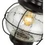LALUZ Outdoor Pendant Lights, Farmhouse Ceiling Hanging Porch Fixture in Black Metal with Clear Bubbled Glass Globe in Iron Cage Frame, Exterior Lantern for Gazebo, Entryway, Patio LALUZ Outdoor Pendant Lights, Farmhouse Ceiling Hanging Porch Fixture in Black Metal with Clear Bubbled Glass Globe in Iron Cage Frame, Exterior Lantern for Gazebo, Entryway, Patio
