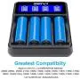 18650 Battery Charger, SEIVI LCD Display Universal Smart Charger for Rechargeable Batteries Li-ion Batteries 18650 26650 18490 17670 17500 16340 14500, Ni-MH/Ni-Cd A AA AAA Batteries 18650 Battery Charger, SEIVI LCD Display Universal Smart Charger for Rechargeable Batteries Li-ion Batteries 18650 26650 18490 17670 17500 16340 14500, Ni-MH/Ni-Cd A AA AAA Batteries