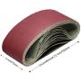 Aluminum Oxide Sanding Belts,3-Inch x 21-Inch 80/120/150/240/400 Assorted Grits (15 Pack) Aluminum Oxide Sanding Belts,3-Inch x 21-Inch 80/120/150/240/400 Assorted Grits (15 Pack)