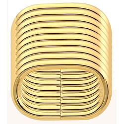 BIKICOCO 1-1/4 Metal Oval Ring Buckle Loops Non Welded for Leather Purse Bags Handbag Straps, Gold - Pack of 10