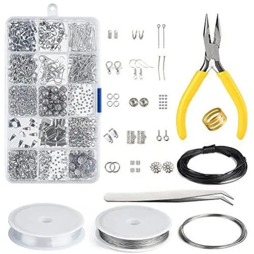 KUUQA Jewelry Making Kit Jewelry Findings Starter Kit Jewelry Beading Making and Repair Tools Kit KUUQA Jewelry Making Kit Jewelry Findings Starter Kit Jewelry Beading Making and Repair Tools Kit