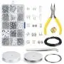 KUUQA Jewelry Making Kit Jewelry Findings Starter Kit Jewelry Beading Making and Repair Tools Kit KUUQA Jewelry Making Kit Jewelry Findings Starter Kit Jewelry Beading Making and Repair Tools Kit
