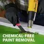 Wagner Spraytech 0503008 HT1000 Heat Gun, 2 Temp Settings 750ᵒF & 1000ᵒF, soften paint, caulking, adhesive, putty for removal, shrink wrap, bend plastic pipes, and loosen rusted nuts or bolts Wagner Spraytech 0503008 HT1000 Heat Gun, 2 Temp Settings 750ᵒF & 1000ᵒF, soften paint, caulking, adhesive, putty for removal, shrink wrap, bend plastic pipes, and loosen rusted nuts or bolts