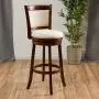 Christopher Knight Home 296632 Mallik Fabric Swivel Armless Barstool, Beige