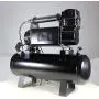 Shueriu Train Horn - 4-Trumpet 180 psi Air System 150dB+ 10 L Metal 12V Train Horns kit for Trucks Air Horn for Any 12V Vehicles Trucks Lorrys Trains Boats Cars Black