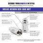 Wheel Accessories Parts Bulge Acorn M14 X 1.50 Thread 1.90'' Long for Trucks 19mm(3/4'') Hex 14x1.5 (32 M14x1.50, Chrome)