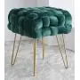 Ornavo Home Mirage Modern Contemporary Square Woven Upholstered Velvet Ottoman with Gold Metal Legs - Emerald Green Ornavo Home Mirage Modern Contemporary Square Woven Upholstered Velvet Ottoman with Gold Metal Legs - Emerald Green