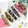 TOYOUTHS Compatible with Apple Watch Band Scrunchies 38mm Cloth Soft Pattern Printed Fabric Wristband Bracelet Women Rose Gold IWatch Cute Elastic Scrunchy Bands 40mm Series SE 6 5 4 3 2 1
