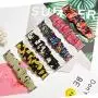 TOYOUTHS Compatible with Apple Watch Band Scrunchies 38mm Cloth Soft Pattern Printed Fabric Wristband Bracelet Women Rose Gold IWatch Cute Elastic Scrunchy Bands 40mm Series SE 6 5 4 3 2 1