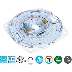 Silverlite 4'' PCB Size,5.39'' Overall Size, 17W,4000K,1200LM,120V,CRI90,Dimmable LED Light Engine,Retrofit Light Kit for Ceiling Flush Light,Ceiling Fan Light,Pendant,Lantern,Garden Light, UL/ES/JA8