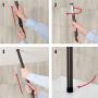 iDesign Twigz Metal Wire Rod Corner Shower, Adjustable 5-9 Pole and Baskets for Shampoo, Conditioner, Soap with Hooks for Razors, Towels, Tension Caddy