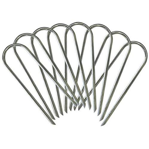 Eurmax Trampolines Stakes Wind Stake 0.35 Inch Heavy Duty Stake Safety Ground Anchor Galvanized Steel Wind Stakes, 8pcs-Pack