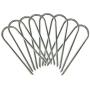 Eurmax Trampolines Stakes Wind Stake 0.35 Inch Heavy Duty Stake Safety Ground Anchor Galvanized Steel Wind Stakes, 8pcs-Pack