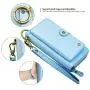 JAZ iPhone 8 Wallet Case / iPhone 7 Wallet Case - Multi-Function Money Pocket Wristlets Zipper Purse Detachable Magnetic 14 Card Slots Leather Wallet Case for Apple iPhone 8 / 7 / 6S / 6 Sky Blue JAZ iPhone 8 Wallet Case / iPhone 7 Wallet Case - Multi-Function Money Pocket Wristlets Zipper Purse Detachable Magnetic 14 Card Slots Leather Wallet Case for Apple iPhone 8 / 7 / 6S / 6 Sky Blue