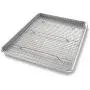 USA Pan Half Sheet Baking Pan and Bakeable Nonstick Cooling Rack, Metal USA Pan Half Sheet Baking Pan and Bakeable Nonstick Cooling Rack, Metal