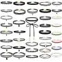 Paxcoo 50Pcs Black Choker Necklaces Set for Teen Girls and Women