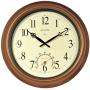 AcuRite 50314 18-Inch Metal Indoor/Outdoor Atomic Clock and Thermometer