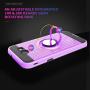 Galaxy J3 Emerge/J3 Eclipse/J3 Prime/J3 Mission/Luna Pro/Sol 2/Express Prime 2 Case with HD Screen Protector,YmhxcY 360 Degree Rotating Ring & Bracket Back Cover for Samsung J3 2017-ZH Purple