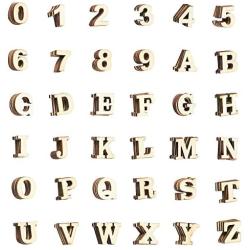 Juvale Wood Alphabet Letters and Wooden Numbers (144 Pieces)