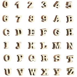 Juvale Wood Alphabet Letters and Wooden Numbers (144 Pieces)