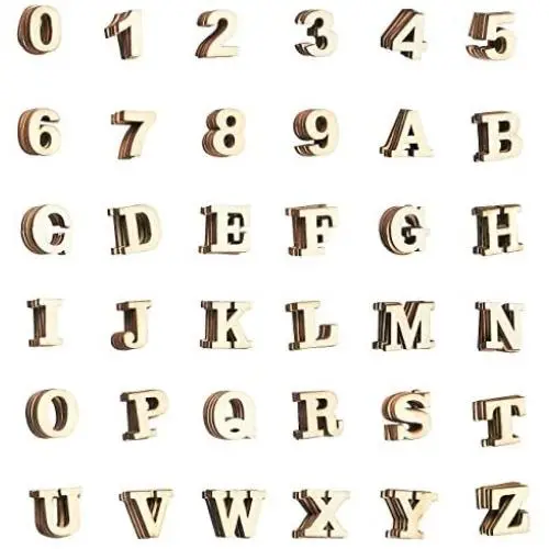 Juvale Wood Alphabet Letters and Wooden Numbers (144 Pieces) Juvale Wood Alphabet Letters and Wooden Numbers (144 Pieces)
