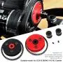 UXELY 1/10 RC Belt Drive Transmission Gears System, RC Car Crawler Axial Upgrade DIY Parts, Stable Belt Drive Transmission Gears, for SCX10 90046 UXELY 1/10 RC Belt Drive Transmission Gears System, RC Car Crawler Axial Upgrade DIY Parts, Stable Belt Drive Transmission Gears, for SCX10 90046