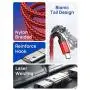USB Type C Cable 3A Fast Charging [2-Pack 6.6ft], JSAUX USB-A to USB-C Charge Braided Cord Compatible with Samsung Galaxy S10 S9 S8 S20 Plus A51 A11,Note 10 9 8, PS5 Controller, USB C Charger(Red)
