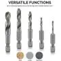 NEIKO 11402A Stubby Drill Bit Set for Metal, 5 Piece | 1/4 Inch Quick Change Hex Shank | M2 HSS Steel NEIKO 11402A Stubby Drill Bit Set for Metal, 5 Piece | 1/4 Inch Quick Change Hex Shank | M2 HSS Steel