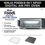 Ninja SP101 Foodi 8-in-1 Digital Air Fry, Large Toaster Oven, Flip-Away for Storage, Dehydrate, Keep Warm, 1800 Watts, XL Capacity, Stainless Steel