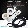 Ultra Durable 661570 & 279640 & W10837240 Dryer Belt and Pulley Kit Replacement Part by Blue Stars – Exact Fit For Whirlpool & Kenmore Dryers - Replaces 661570V 661570VP AP3094197 PS11726337