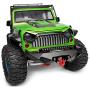 RCLIONS Aluminum Metal Front Bumper with LED Lights,Winch Mount for Axial SCX10 Upgrade Parts 1/10th RC Crawler Car