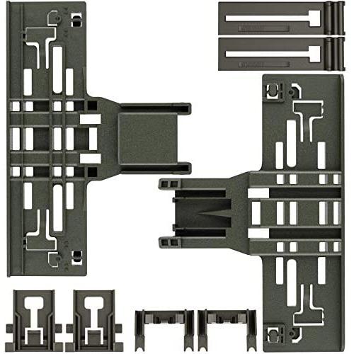 Upgraded New Polymer Material W10546503 Upper Rack Adjuster, W10195840 Adjuster Positioner, W10195839 Dishwasher Rack Adjuster and W10250160 Arm Clip-Lock Replacement for 665 Whirlpool KitchenAid