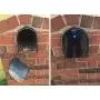 8 Inch (Width) by 10 Inch (Height) RetroFit ''Snap-In'' Mailbox Door Replacement - Black 8 Inch (Width) by 10 Inch (Height) RetroFit ''Snap-In'' Mailbox Door Replacement - Black