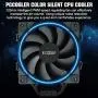 Pccooler GI-H58UB Air Cooler with 5 Continuous Direct Contact Heatpipes-120mm PWM Fan and Blue LED-Aluminum Heat Sink CPU Cooler for Intel LGA775, AMD AM4(Black) Pccooler GI-H58UB Air Cooler with 5 Continuous Direct Contact Heatpipes-120mm PWM Fan and Blue LED-Aluminum Heat Sink CPU Cooler for Intel LGA775, AMD AM4(Black)