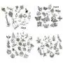 WOCRAFT 300 pcs Wholesale Bulk Lots Charms for Jewelry Making Mixed Smooth Tibetan Silver Metal Charms Pendants DIY for Jewelry Making Necklace Bracelet and Crafting (M362) WOCRAFT 300 pcs Wholesale Bulk Lots Charms for Jewelry Making Mixed Smooth Tibetan Silver Metal Charms Pendants DIY for Jewelry Making Necklace Bracelet and Crafting (M362)