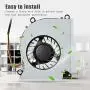 Bewinner Cooling Fan, Quiet Fast Heat Dissipation Internal Cup Fan Cooler for MSI GT60 GT70, Computer Case Fans Heatsinks