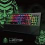 AULA L2098 RGB Mechanical Gaming Keyboard, 104 Floating-Keys Keyboard with Tactile Blue Switches, Silver Metal Board, Magnetic Light Bar Wrist Rest Plus 4 Backlit/Media Control Knob Buttons