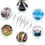 (100PCS 11.8 Inch) Metal Cable Zip Ties, 304 Stainless Steel, Multi-purpose Heavy Duty Self-locking Cable Ties,Suitable for Exhaust Wrapping, Fence, Outdoor and Canopy Etc.